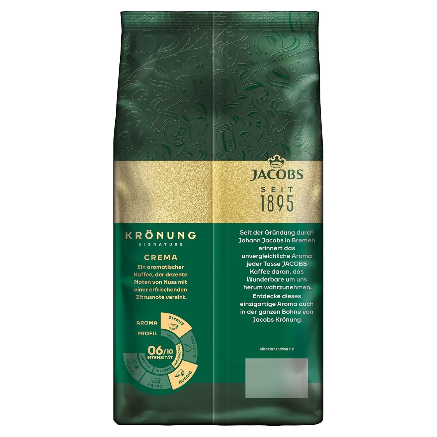 Jacobs Krönung Cream, caffè in grani interi, confezione da 4 (4 x 1000 g)