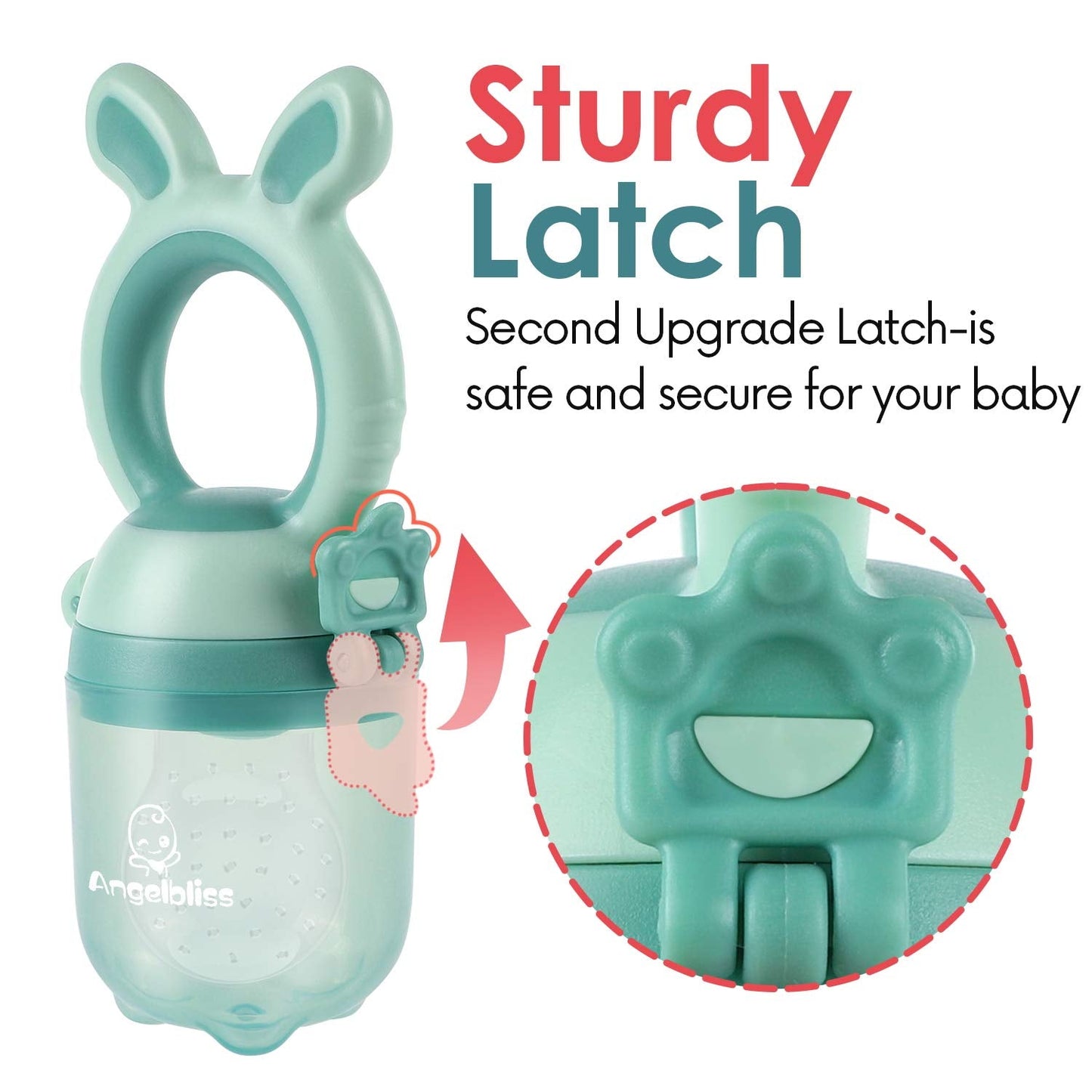 Tétine Pour Bébé/Tétine à Fruit/Tetine Grignoteuse Bebe/Tétine D'alimentation Pour Bébé - Giocattolo per la dentizione Pour Bébé, senza BPA (confezione da 2)