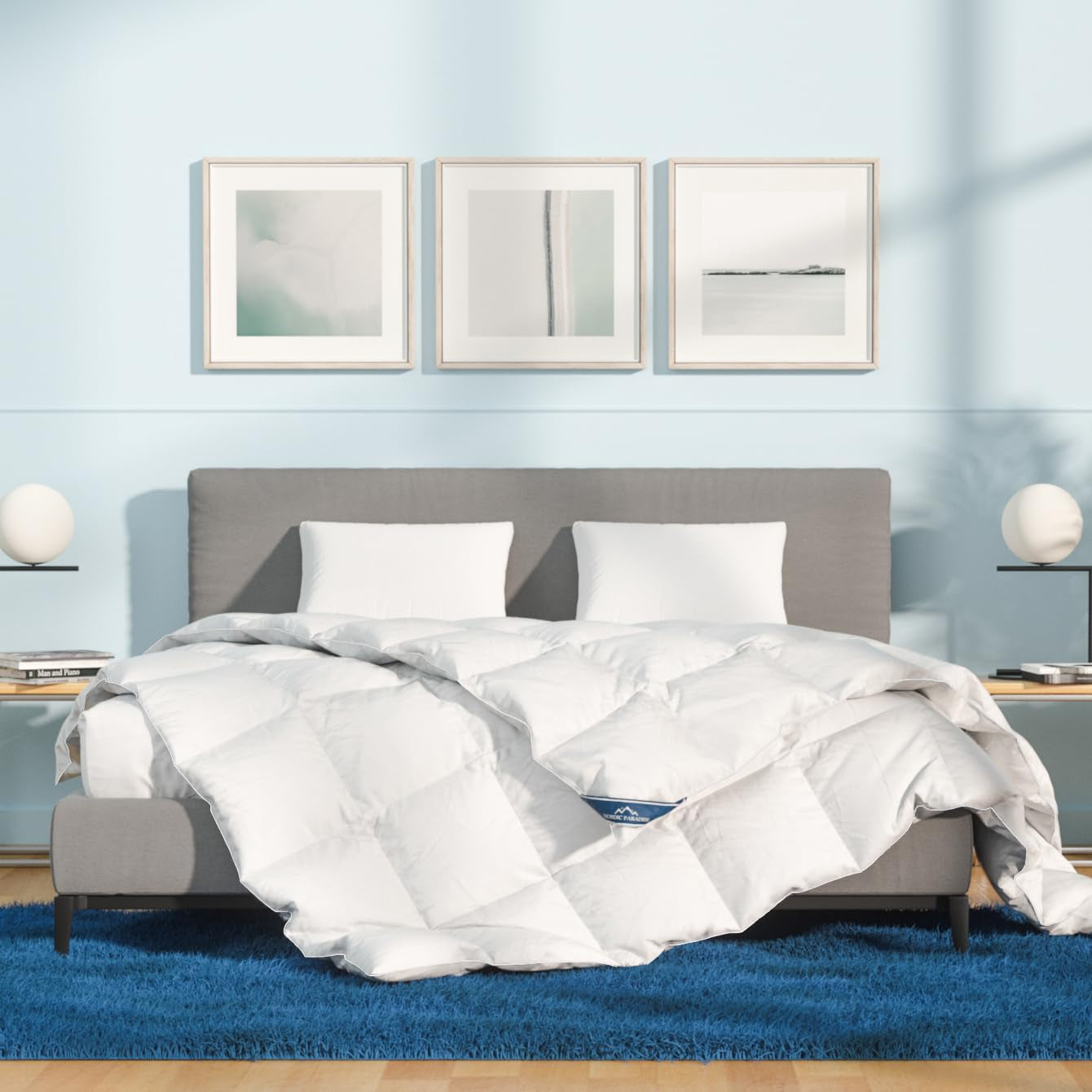Nordic Paradise - Trapunta confortevole - 50% piumino d'anatra tedesca - Calda trapunta invernale - 200X200 Cm Trapunte e trapunte Naty Shop