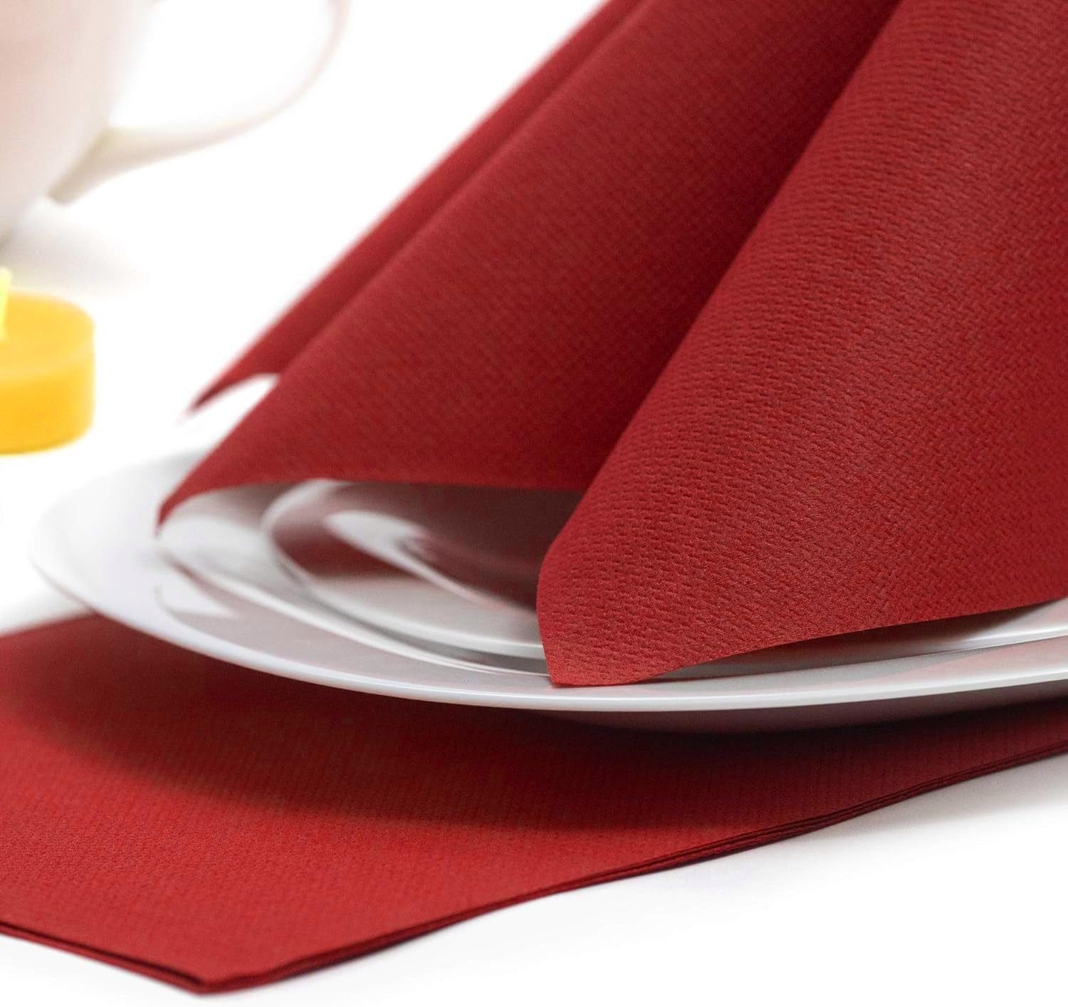 Papstar 11608 50 tovaglioli "Royal Collection" piega 1/4 40 X 40 cm, Bordeaux