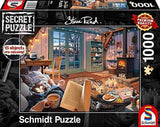 Schmidt Spiele 59655 Nella casa delle vacanze Puzzle segreto da 1000 pezzi Puzzle Naty Shop Titolo predefinito