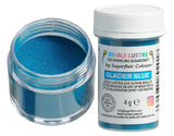 Colorante alimentare commestibile Sugarflair Lustre, Glacier Blue - Polvere commestibile brillante per torte, muffin, cioccolato, pasticcini, dessert, gelati, bevande, cocktail e altro - 4g