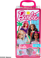 Theo Klein 5801 Guardaroba Barbie con aste appendiabiti e scomparti, giocattolo dai 3 anni in su, accessori inclusi, multicolore