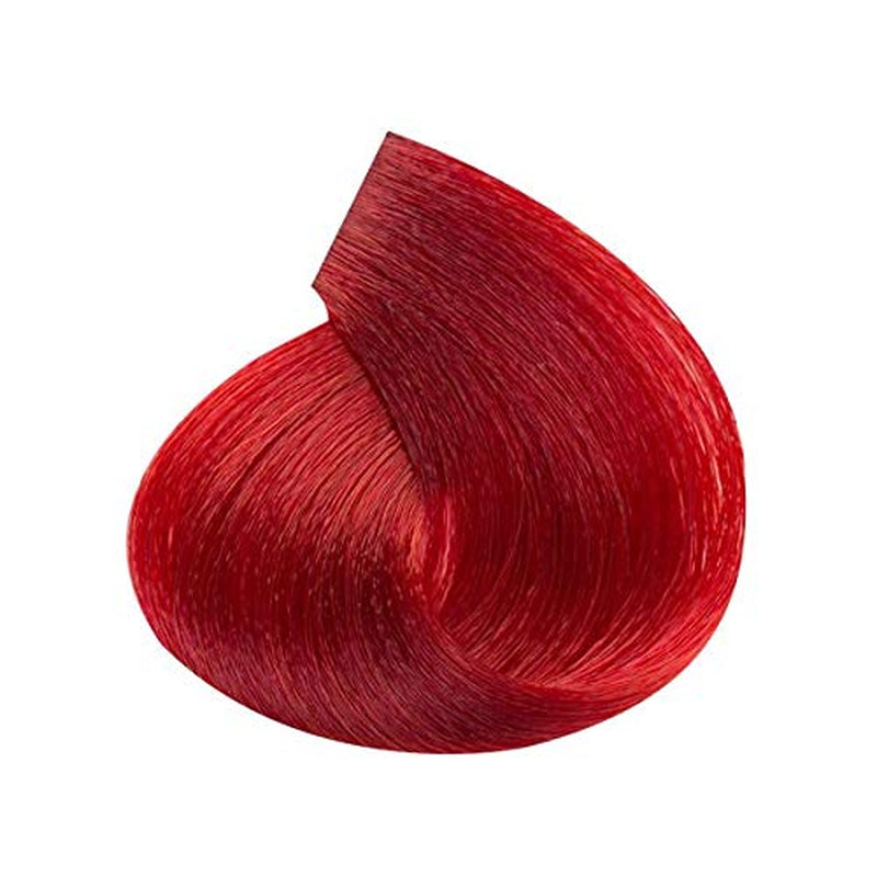Crema colorante permanente per capelli con semi di lino e aloe vera 100ml (- 7.0 Blond) Naty Shop Tintura per capelli Superbooster (Rosso 100 Ml (1 confezione)