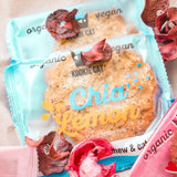 Chia e limone - Biscotti vegani confezionati singolarmente, senza glutine, senza soia, biologici, anacardi e avena - Confezione multipla da 12 x 50 g