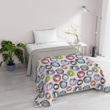 Fantasy Italian Bedding Microfibra Estate 1,5 Letti Murrine Trapunte e Trapunte Naty Shop Abstract Circles 1 Posto E Mezzo