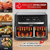 Friggitrice ad aria calda Tefal Dual Easy Fry con due camere, capacità 5,2/3,1 litri, due cassetti indipendenti, 7 programmi Elettrodomestici Naty Shop