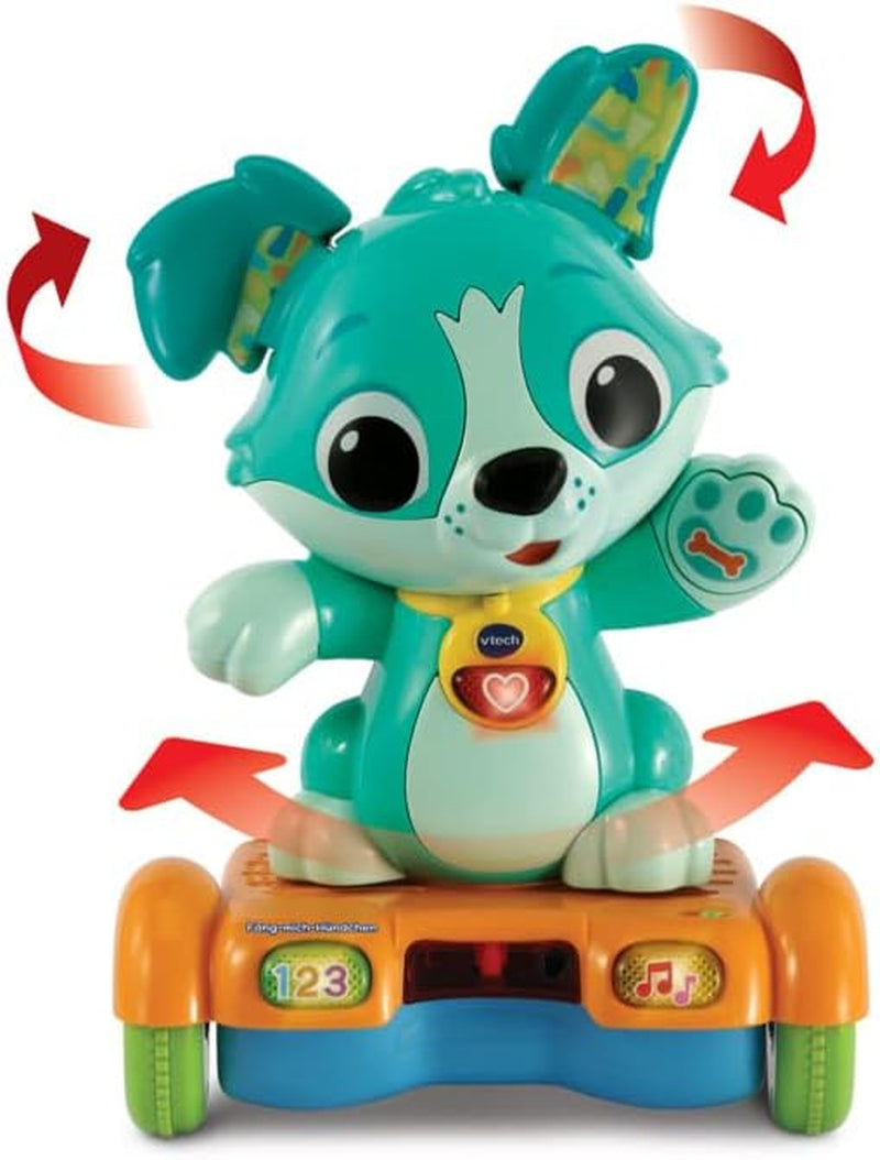 Vtech Baby Catch Me Puppy - Il cucciolo hoverboard motorizzato incoraggia il movimento - Con orecchie mobili, canzoni, suoni e contenuti didattici - Per bambini dai 12 ai 36 mesi Bebe Toys Naty Shop