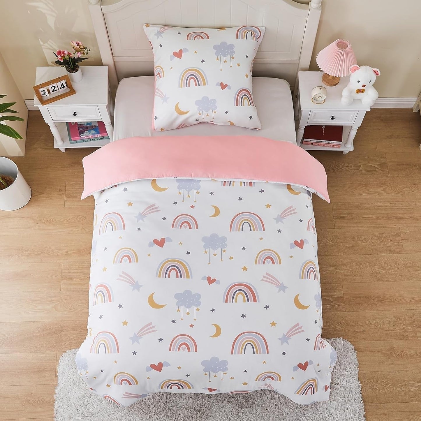 Biancheria da letto per bambini, Arcobaleno, microfibra Biancheria da letto - bambini Naty Shop