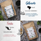 ORIGEENS Bio Kaffeebohnen Probierset 1kg | Premium Bio Arabica Kaffee Ganze Bohnen Set 4x250g | Röstung tradizionale | Kaffee Geschenkset