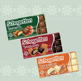 Schogetten Edizione invernale con mele mature I Tavoletta di cioccolato 100g I con cioccolato al latte e in comodi pezzi singoli