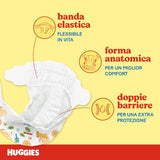 Pannolini Huggies Unistar, taglia 4 (7-14 kg), confezione da 128 pannolini (base)