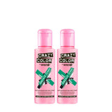GO TOXIC Crema colorante semipermanente UV per capelli, 100 ml (1 confezione) Naty Shop Tintura per capelli verde 100 Ml (2 confezioni)