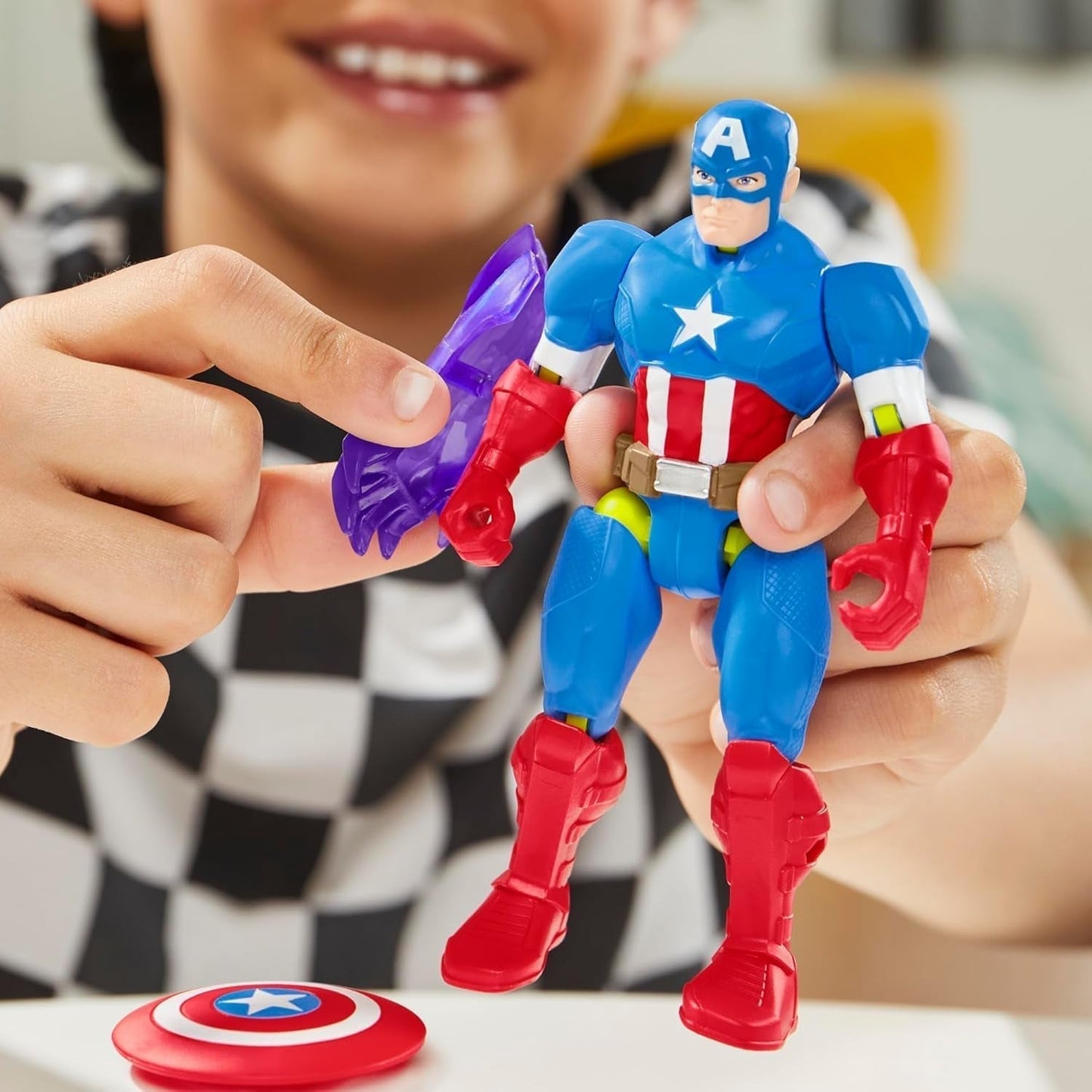 Mixmashers Marvel Capitan America Avengers Mix-And-Match Action Figure e accessori Action figure Naty Shop