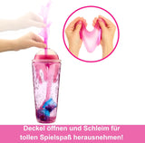 Barbie Pop Reveal Fruit - Bambole a sorpresa con 8 sorprese fruttate, tra cui una bambola posizionabile profumata alla fragola e limonata e un soffice cucciolo, dai 3 anni in su, HNW41