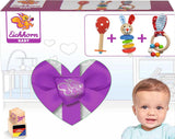 Eichhorn 100017045 - Set regalo/inizia bebè con maracas, giocattolo con suono e giocattolo con motivo coniglio, 3 pezzi, a partire da 3 mesi Giocattoli Bebe Naty Shop
