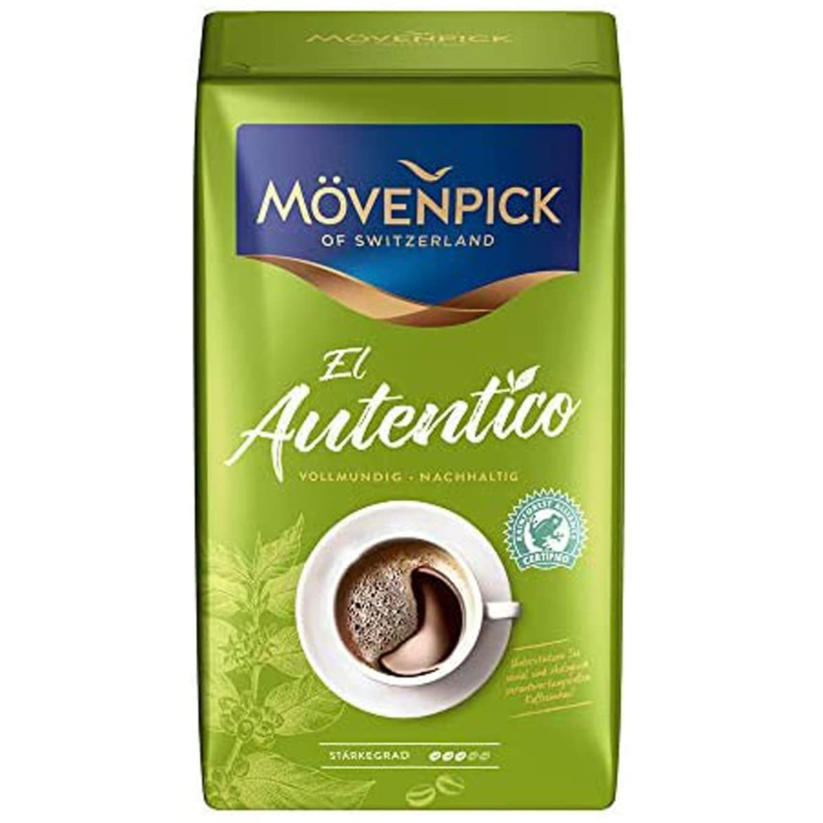 Caffè in grani Mövenpick El Autentico, corposo, sostenibile, 500 g