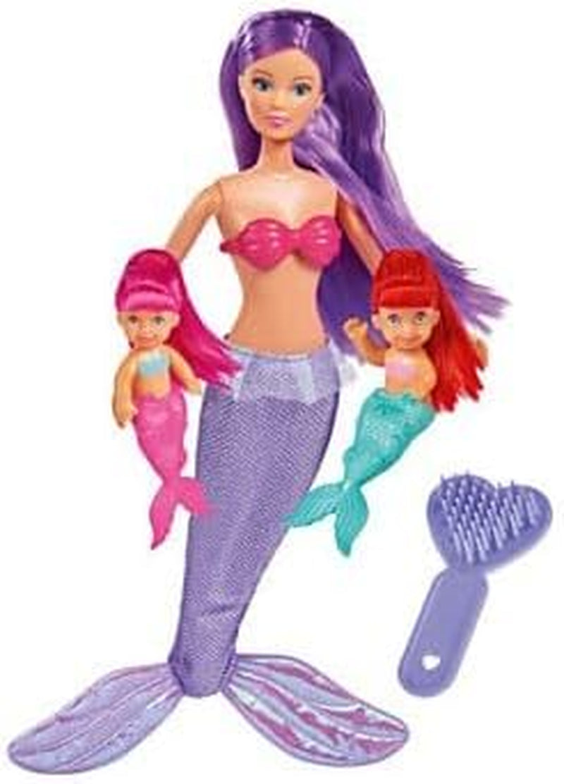 Simba 105734162001 105734162 - Steffi Love The Twin Sirens / due varianti / Steffi come sirena / con due sirenette / bambola fashion / 29 cm, per bambini dai 3 anni in su