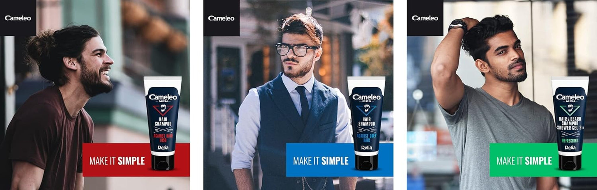Cameleo Men - Lavaggio per capelli da uomo contro la caduta dei capelli, 150 ml Cura dei capelli Naty Shop