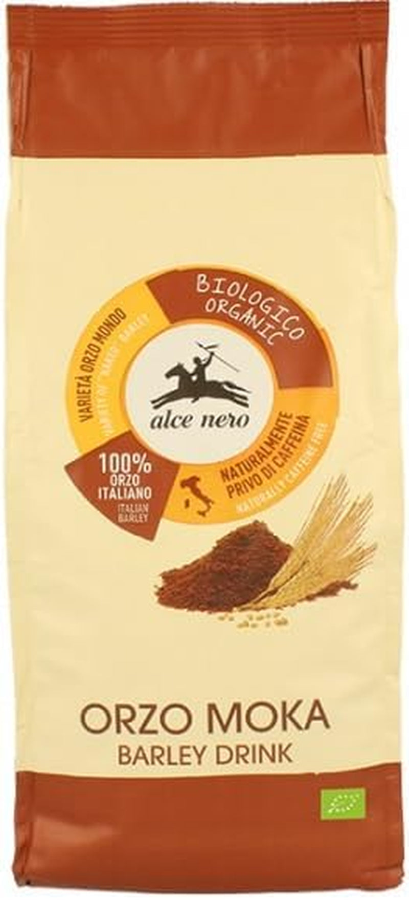 Orzo Moka Alce Nero, tostato e macinato, biologico, 500g