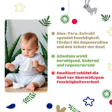 Salviettine umidificate per neonati Kindii Natural Balance – (1 x 60 pz.) Salviette umidificate per neonati e bambini – Protettive, Aloe Vera, Fragranza delicata – 60 pz.