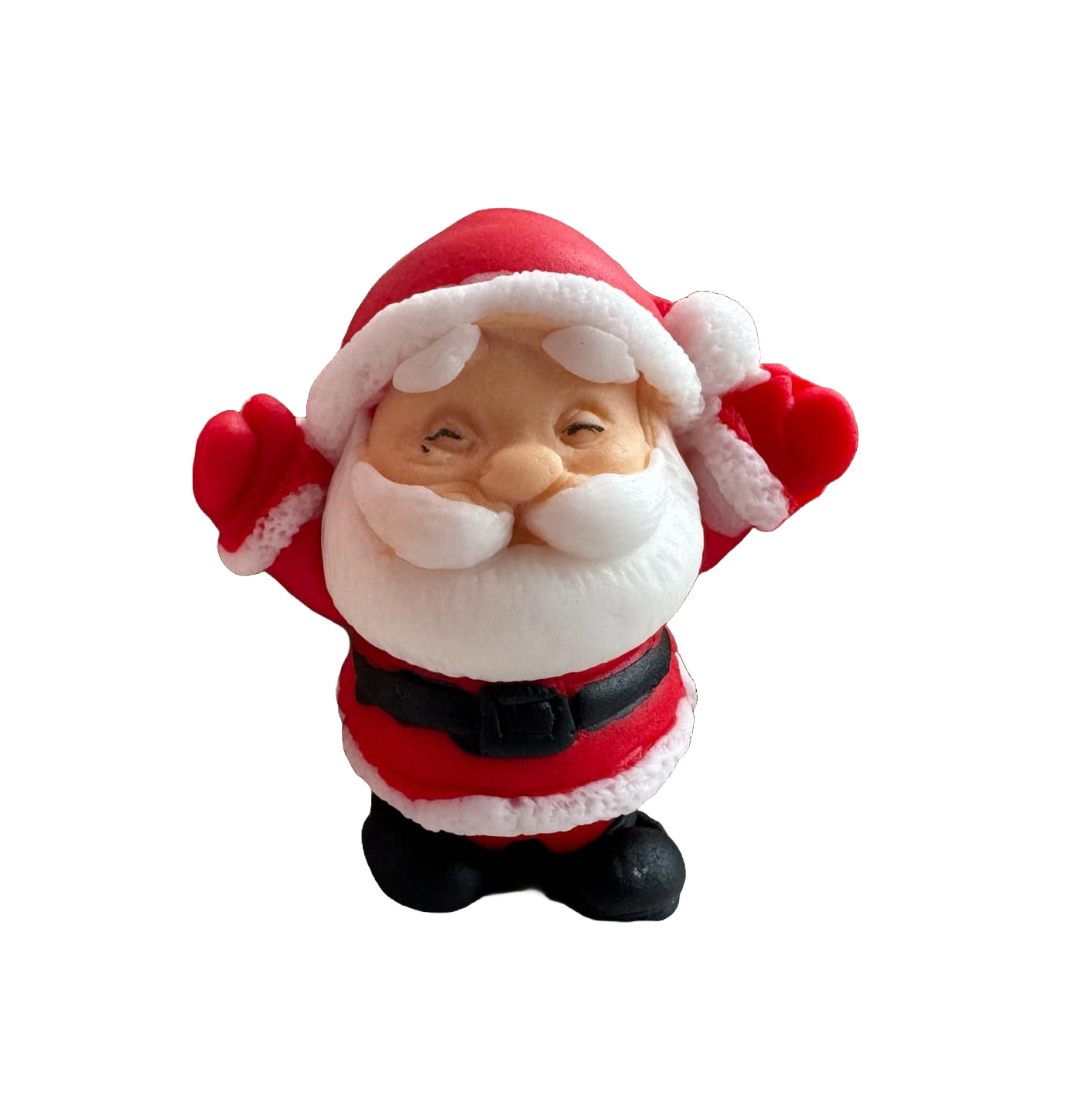 Decorazione commestibile in pasta di zucchero, Decorazioni di Babbo Natale di Sugar Paste Naty Shop
