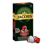 Jacobs Kapseln Lungo Intenso, Intensität 8 & Kapseln Lungo Classico, Intensität 6, 100 Nespresso®* compatibili Kaffeekapseln, 10er Pack, 10 x 10 Getränke