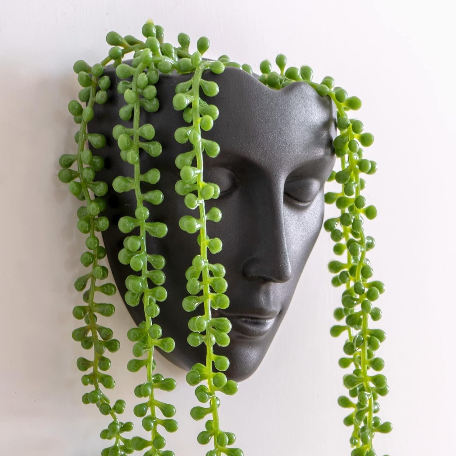 Notakia Fioriera sfaccettata da parete per interni ed esterni con drenaggio per piante grasse, cactus e piccole piante, decorazione domestica unica, regalo per amici e familiari
