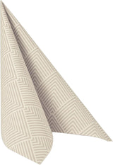 Papstar, 50 tovaglioli "ROYAL Collection" piega 1/4 40 cm x 40 cm "Elegance" Marrone, #86498 (confezione da 2)