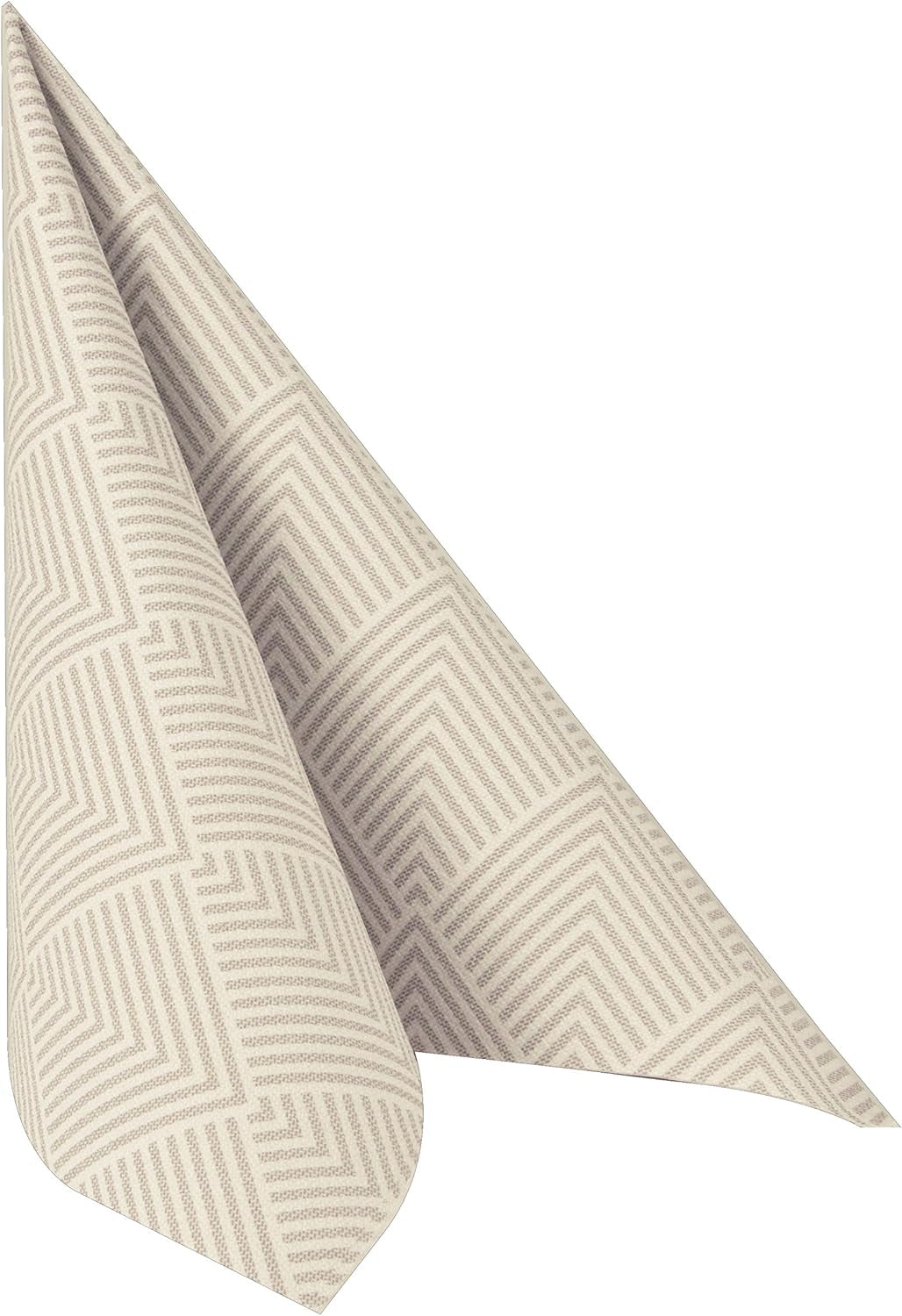Papstar, 50 tovaglioli "ROYAL Collection" piega 1/4 40 cm x 40 cm "Elegance" Marrone, #86498 (confezione da 2)