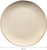 MÄSER 931512 Nottingham Serie Vintage Servizio di stoviglie per 4, Servizio combinato da 20 pezzi con forme rotonde irregolari in look retrò, Piastrella, Beige