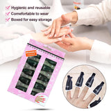 Hanyousheng Nagellackentferner Clips, Nagel Clips, 10 Stück Schwarz Nagelclips, Nagel Klammer, Nails Art ​Cappuccio in gel, Soak off Clip Cap UV Gel Poliermittel Entferner Wrap Nail Tool