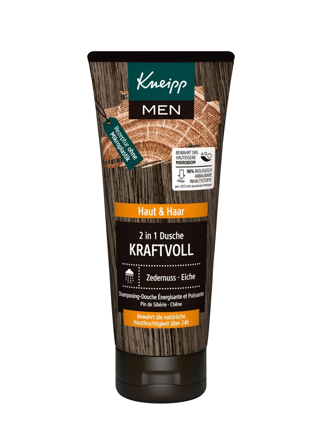 Kneipp MEN 2 in 1 Doccia Potente, Gel doccia e shampoo, 200 ml Doccia e bagno Naty Shop