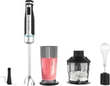 Cecotec Hand-Mixer Powergear 1500 - Klingen Aus Titanium Beschichtung, 21 Geschwindigkeitsstufen, 1500 W, Inklusiv Glas Mit Deckel. (Schwarz Und Edelstahl, XL) Cucina Naty Shop 4 Zubehörteile