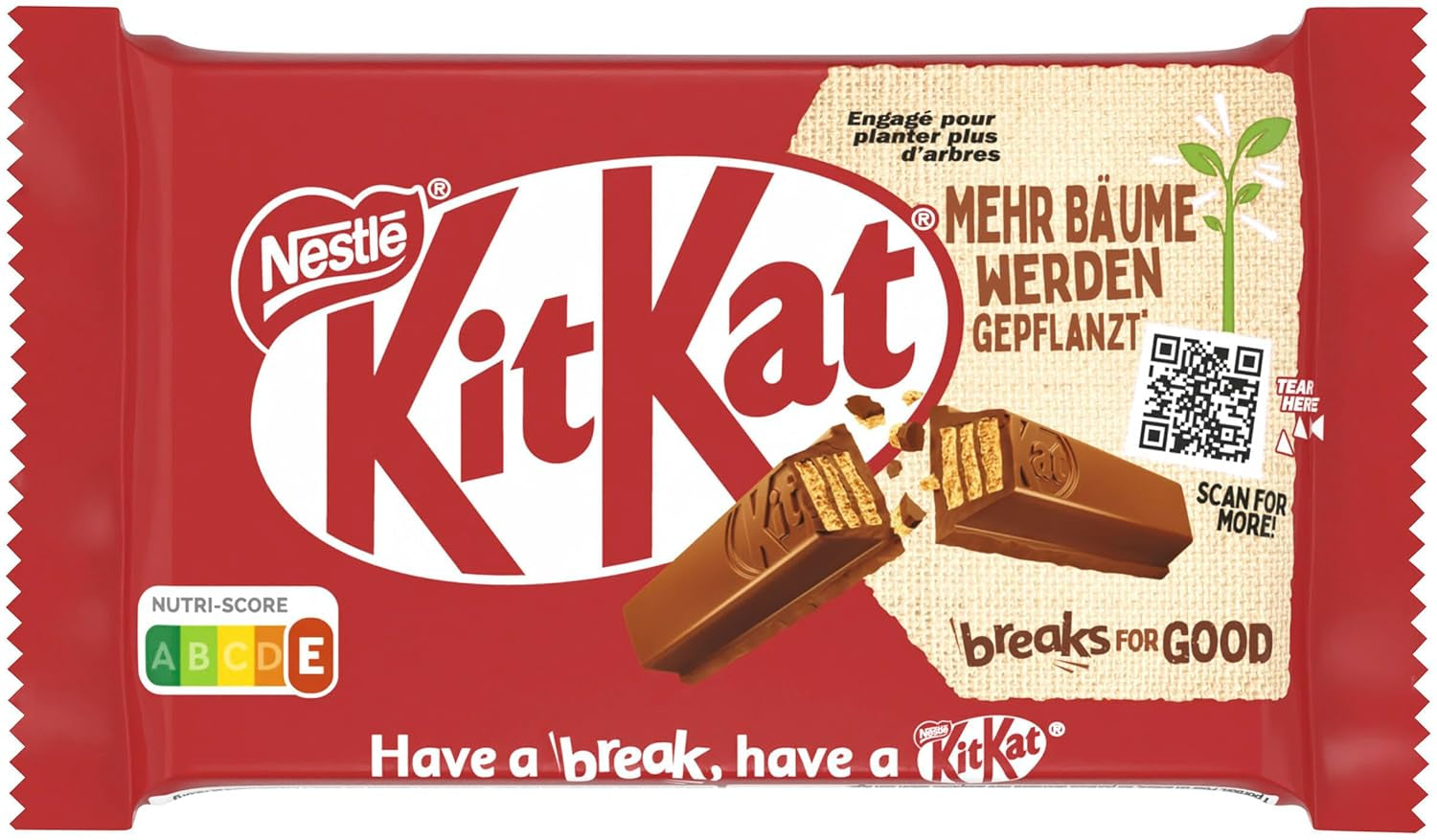 Barrette di cioccolato classiche Nestlé, barrette di wafer croccanti al cioccolato al latte, confezione da 48 (24 x 41,5 g)