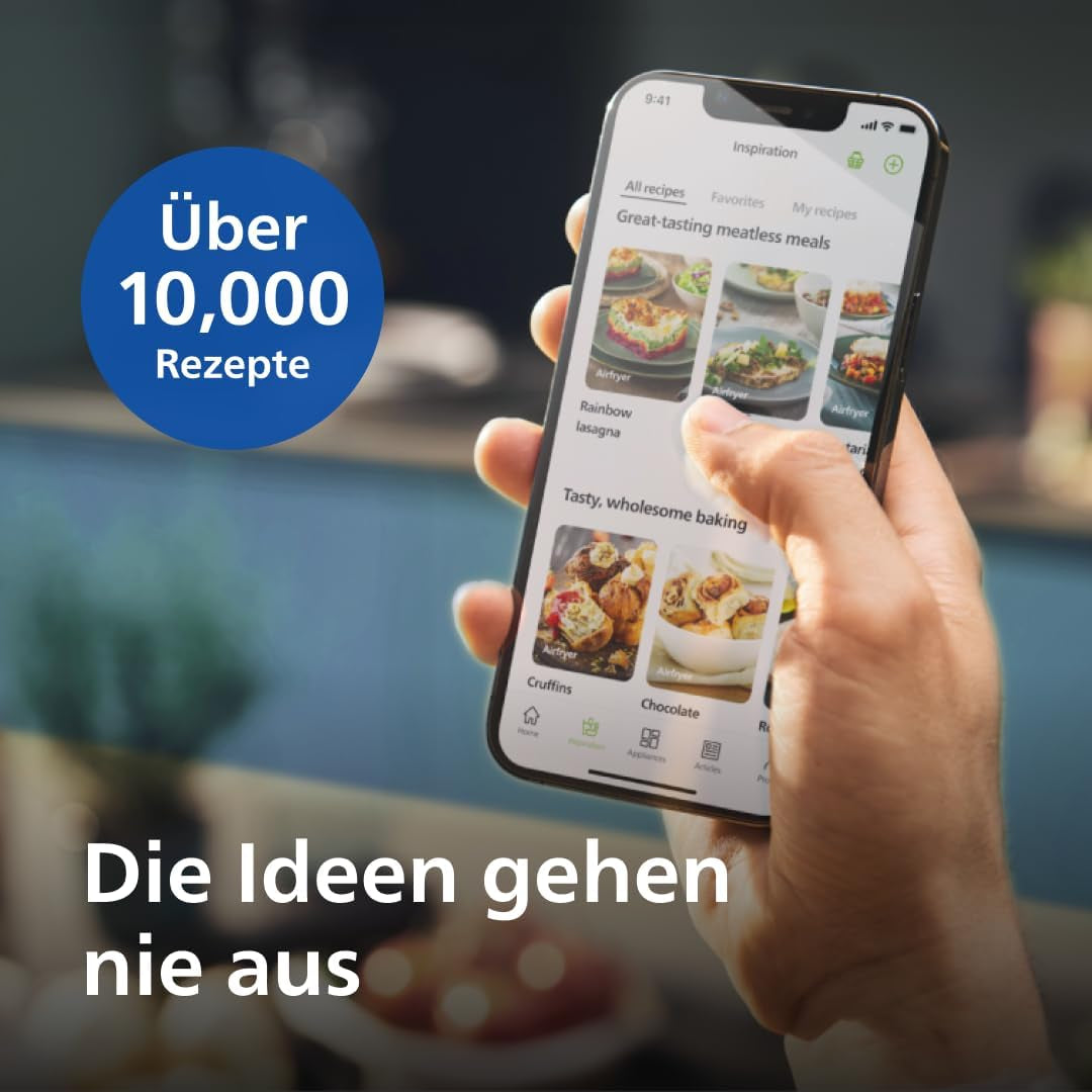 Philips 3000Er Airfryer XL - Tecnologia Rapid Air, frittura con fino al 90% di grassi in meno, capacità 1,2 kg, 6,2 litri, touch screen Elettrodomestici Naty Shop