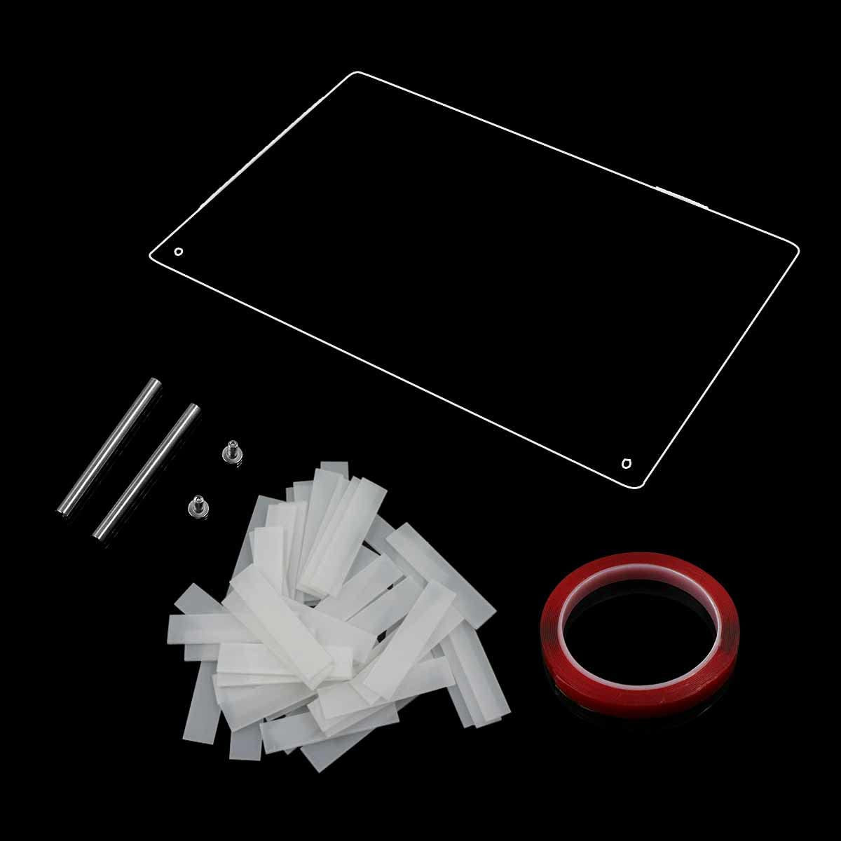 Pannello display per unghie in vetro acrilico con strisce display e nano adesivo, display per punte delle unghie, cartella colori trasparente per nail art, display per nail art, display per esercizi per unghie (trasparente)