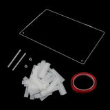 Pannello display per unghie in vetro acrilico con strisce display e nano adesivo, display per punte delle unghie, cartella colori trasparente per nail art, display per nail art, display per esercizi per unghie (trasparente)