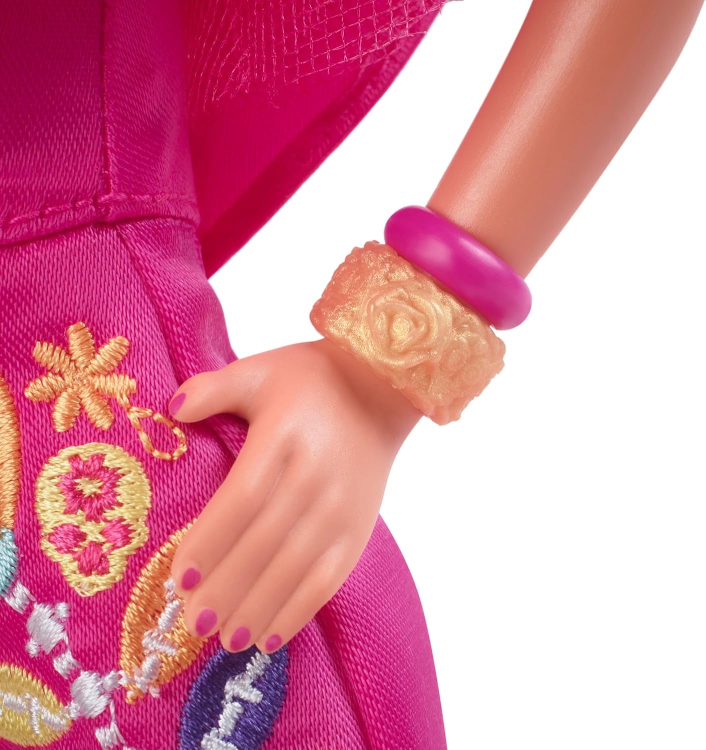 Barbie il Giorno dei Morti - Edizione limitata con abito tradizionale e gioielli, include supporto e certificato da collezione, per collezionisti e fan dai 6 anni in su, HJX14