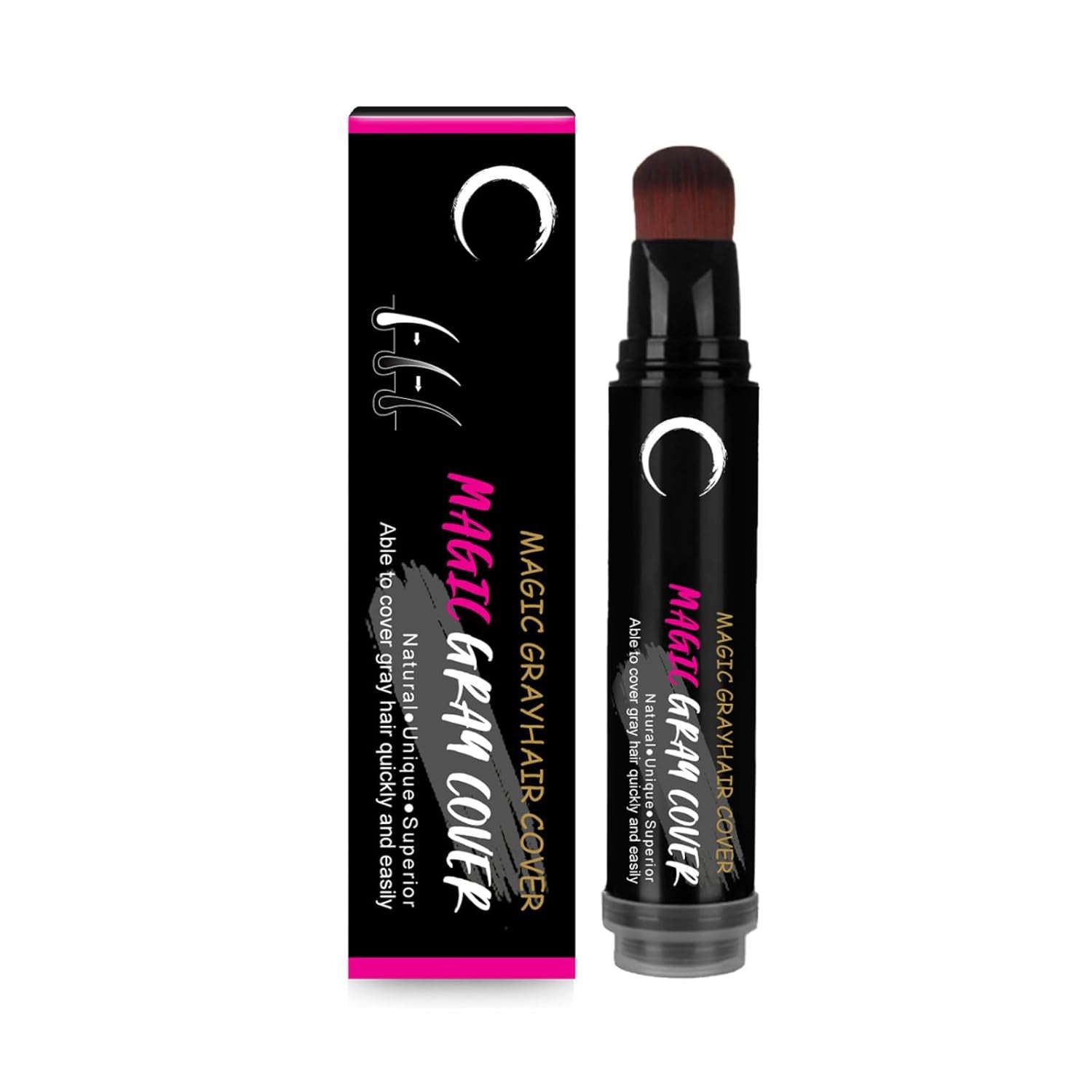Penna Tintura Per Capelli Usa E Getta Marrone Nero Penna Stick Per Crema Colorante Per Capelli Istantanea Copertura Radice Grigia Copertura Temporanea Veloce Capelli Bianchi Tintura Per Capelli Naty Shop Nero