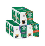 STARBUCKS Probierset, Espresso-Varianten di Nescafé Dolce Gusto Kaffeekapseln 6 x 12 (72 Kapseln) - Exklusiv bei Amazon