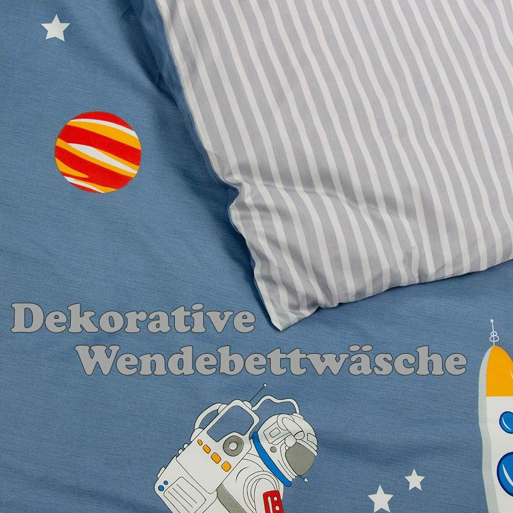 Biancheria letto per bambini ragazzi con varie fantasie, 100% cotone Biancheria letto - bambini Naty Shop