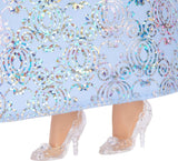 Mattel DISNEY Principessa Cenerentola - Bambola articolata con abito scintillante, scarpe e tiara staccabili, capelli pettinati per uno styling divertente, per bambini dai 3 anni in su, HLW06