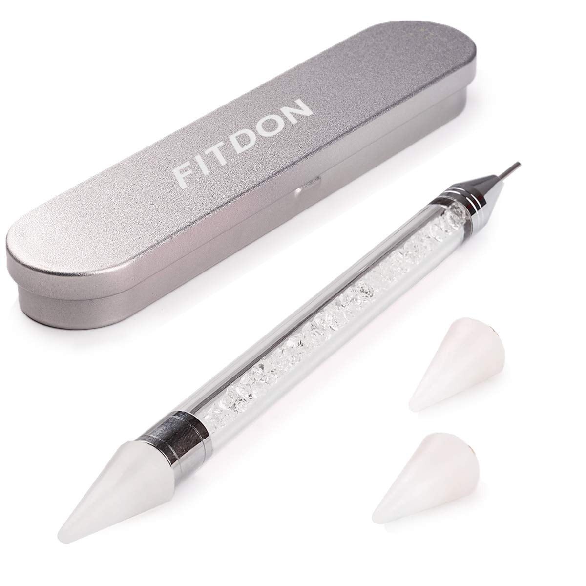 Set 3200 pietre per unghie FITDON Pietre AB in vetro multiforma e pietre AB con diamanti trasparenti per decorazioni per unghie Kit fai da te Gioielli Portachiavi Accessori per unghie