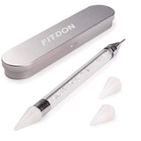 Set 3200 pietre per unghie FITDON Pietre AB in vetro multiforma e pietre AB con diamanti trasparenti per decorazioni per unghie Kit fai da te Gioielli Portachiavi Accessori per unghie
