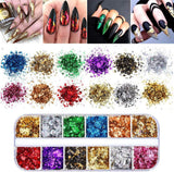 Kalolary Fiori secchi per unghie Farfalla Paillettes Smalto per unghie Adesivi per unghie Pinzetta Pietre per unghie Strass per unghie Matita per unghie 3D Decorazioni fai da te