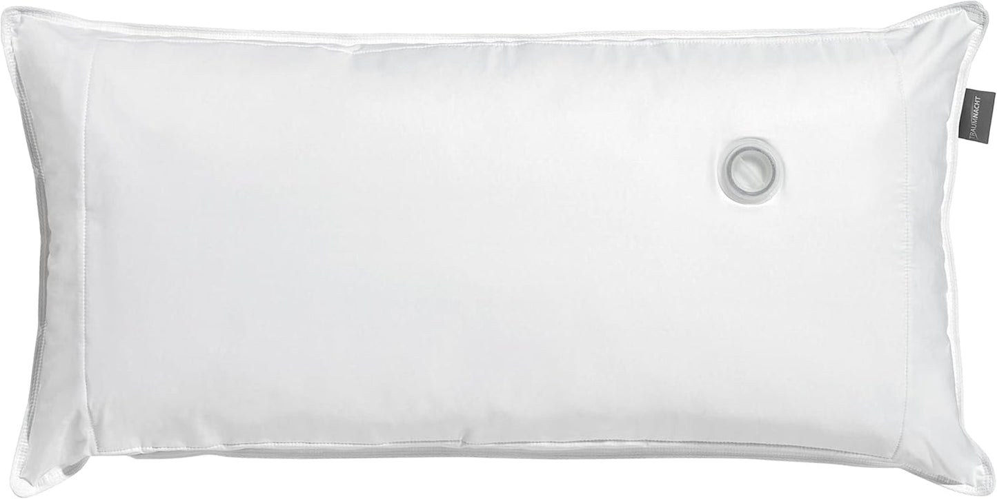 Traumnacht Cuscino Ortopedico ad Acqua con Quantità di Imbottitura Regolabile, Fodera in Cotone 100%, 40 X 80 cm, Sviluppato in Germania - Prodotto in UE, Bianco, 1 Pezzo (1 Confezione) Naty Shop Cuscini Standard