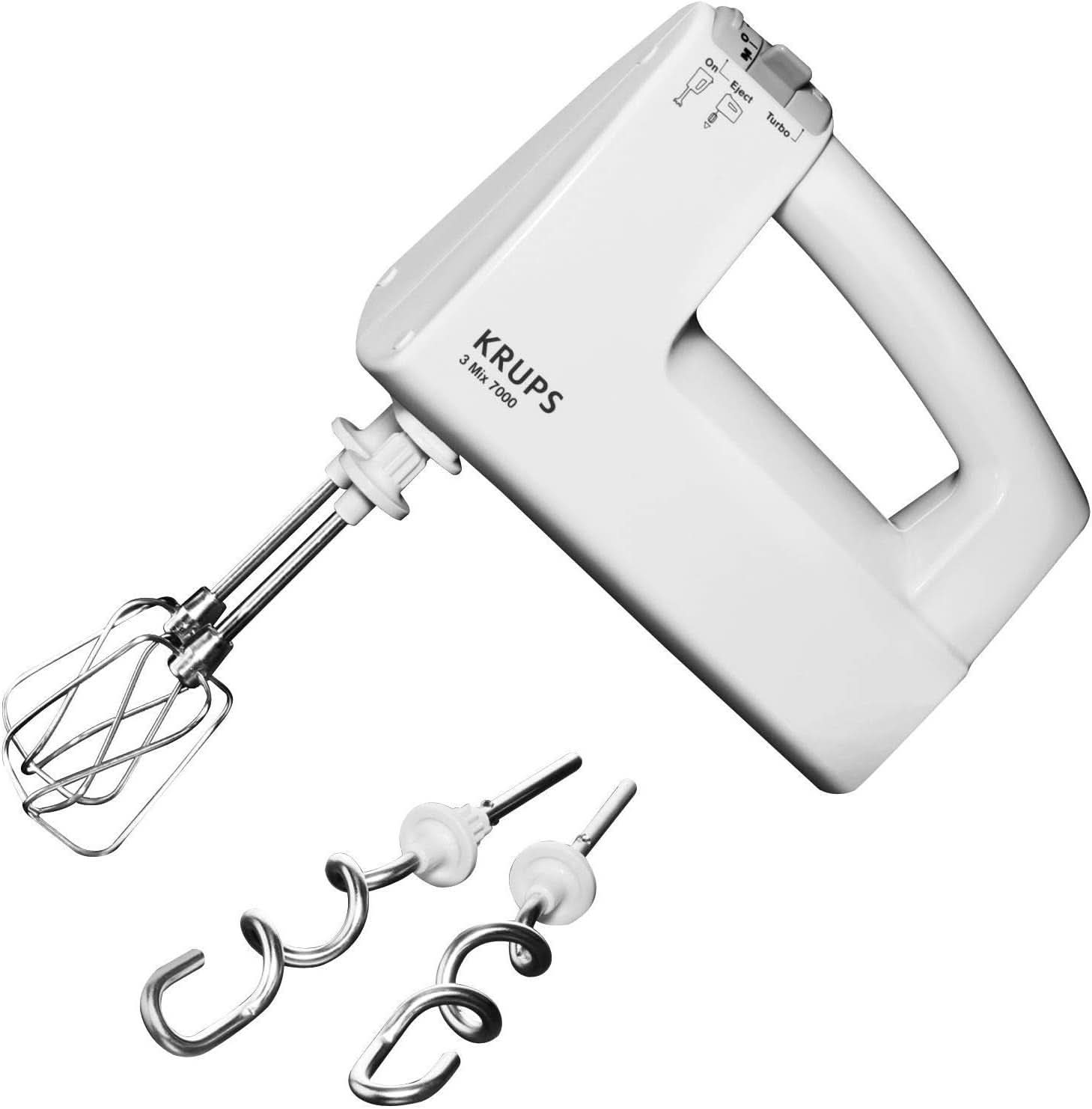 Krups 3Mix 7000 Sbattitore manuale 60 Jahre Special Edition, 500 Watt, Knet- Und Rührhaken Aus Edelstahl, Langes Netzkabel, Zubehörtasche, F6085811, Schwarz/Kupfer Kitchen Naty Shop Single