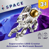 LEGO Creator 3In1 Giocattolo Astronauta Spaziale, Kit Modello di Cane e Astronave per Bambini, Decorazioni per l'Asilo, Regalo Creativo per Ragazzi e Ragazze di 9 Anni 31152 Set di Costruzioni Besuche den LEGO-Store