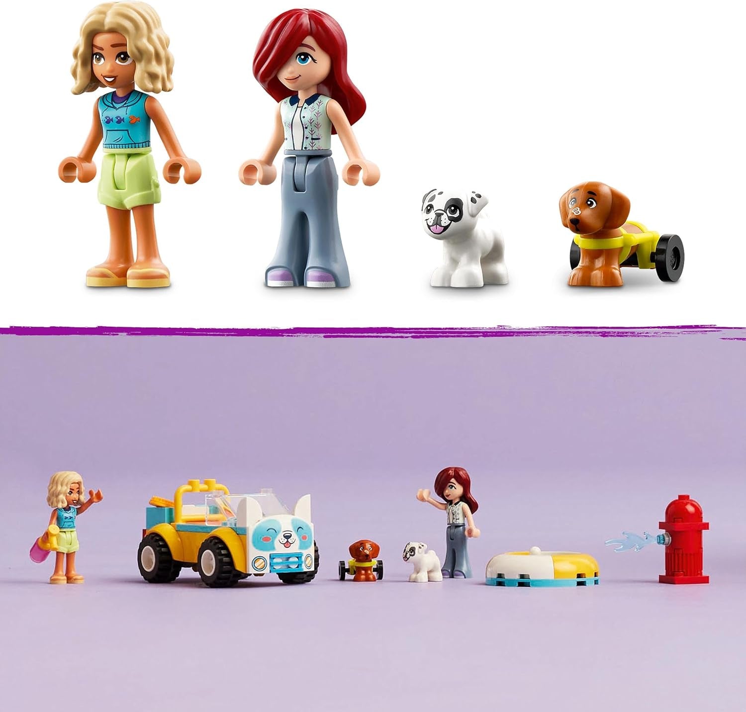 LEGO Friends Sala mobile per la toelettatura dei cani, set da gioco con veicoli per animali, giocattolo per bambini con 2 personaggi e 2 cani per ragazze e ragazzi a partire da 4 anni, set per la toelettatura dei cani 42635 Set da costruzione Beuche den LEGO-Store